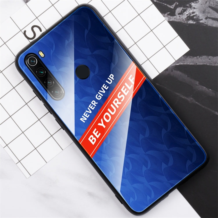 For Xiaomi Redmi Note 8 Shockproof PC + TPU + Glass Protective Case