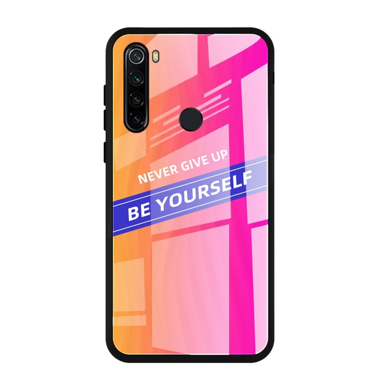 For Xiaomi Redmi Note 8 Shockproof PC + TPU + Glass Protective Case