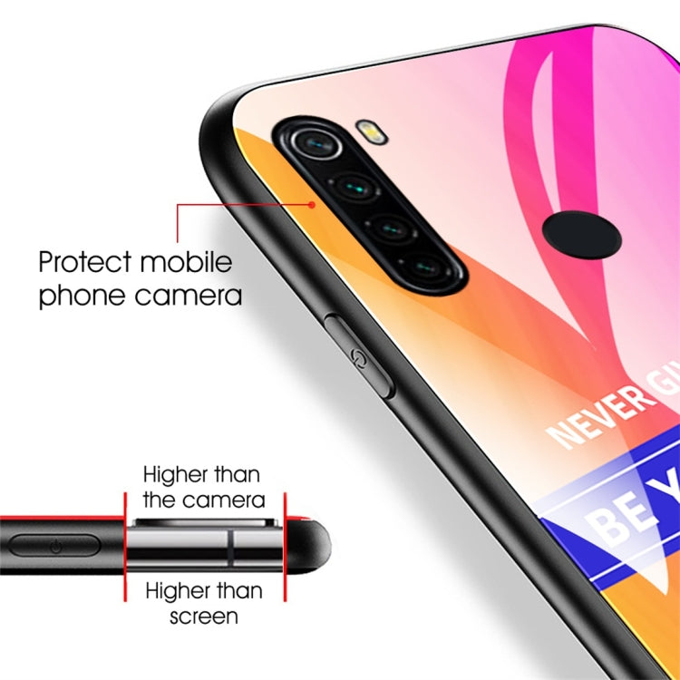 For Xiaomi Redmi Note 8 Shockproof PC + TPU + Glass Protective Case