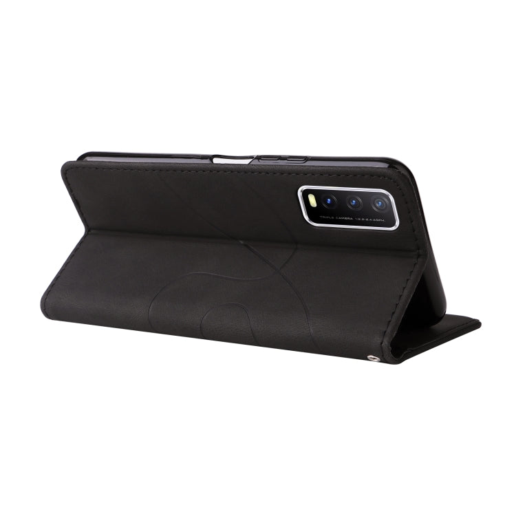 For vivo Y20/Y20A/Y20s/Y20i/Y20G Dual-color Splicing Horizontal Flip PU Leather Case with Holder & Card Slots & Wallet