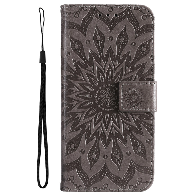 For vivo Y11s/Y12A/Y12s/Y20/Y20A/Y20s/Y20i/Y20G/Y20SG Pressed Printing Sunflower Pattern Horizontal Flip PU Leather Case with Holder & Card Slots & Wallet & Lanyard