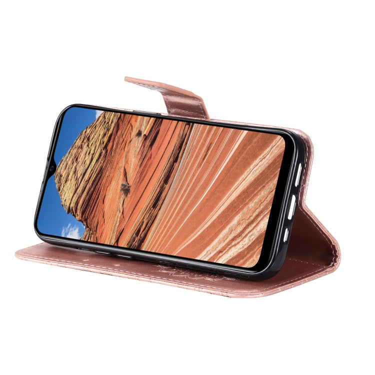 For vivo Y11s/Y12A/Y12s/Y20/Y20A/Y20s/Y20i/Y20G/Y20SG Pressed Printing Sunflower Pattern Horizontal Flip PU Leather Case with Holder & Card Slots & Wallet & Lanyard