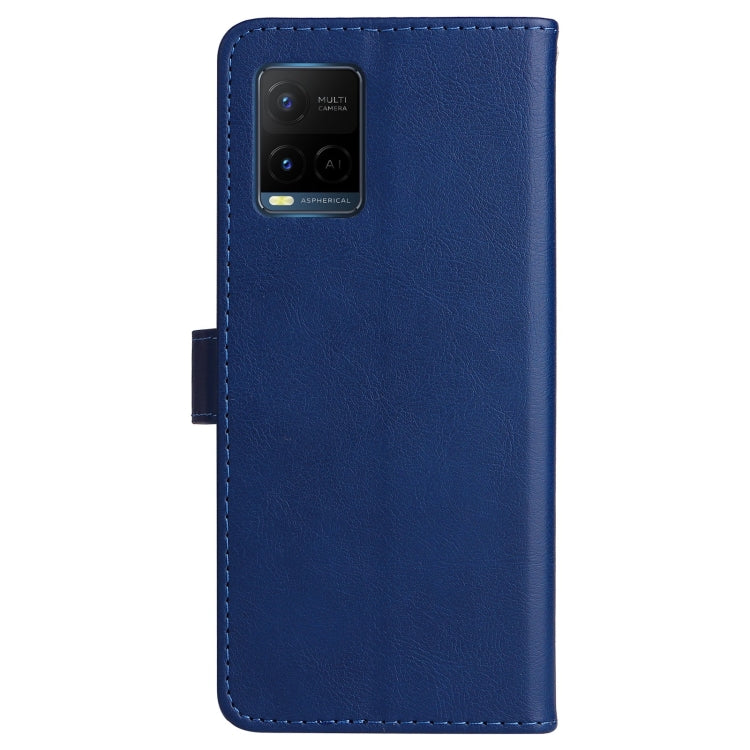 For vivo Y21 2021 / Y21s / Y33s Pure Color Horizontal Flip Leather Case with Holder & Card Slots & Wallet & Lanyard