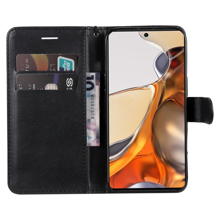 For Xiaomi Mi 11T / 11T Pro Pure Color Horizontal Flip Leather Case with Holder & Card Slots & Wallet & Lanyard