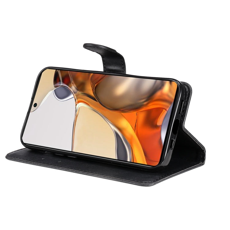 For Xiaomi Mi 11T / 11T Pro Pure Color Horizontal Flip Leather Case with Holder & Card Slots & Wallet & Lanyard