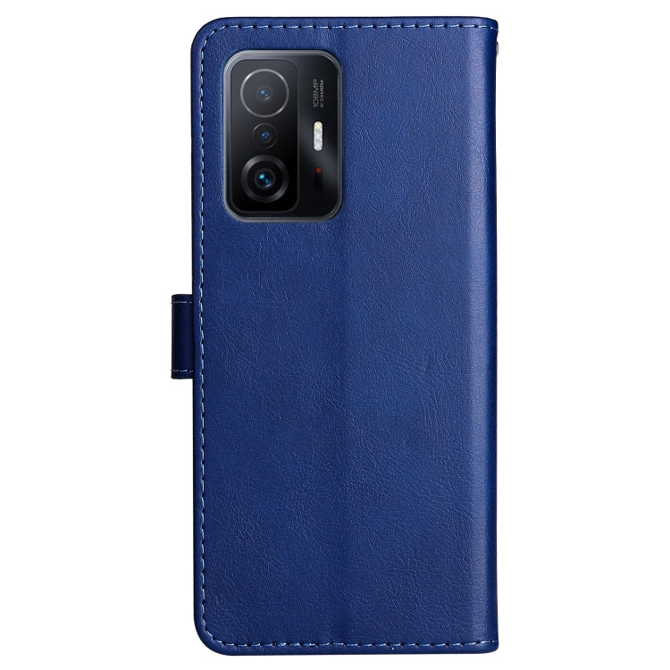 For Xiaomi Mi 11T / 11T Pro Pure Color Horizontal Flip Leather Case with Holder & Card Slots & Wallet & Lanyard