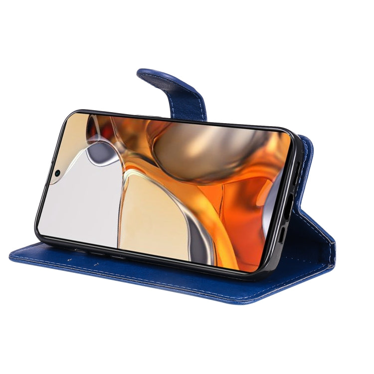 For Xiaomi Mi 11T / 11T Pro Pure Color Horizontal Flip Leather Case with Holder & Card Slots & Wallet & Lanyard