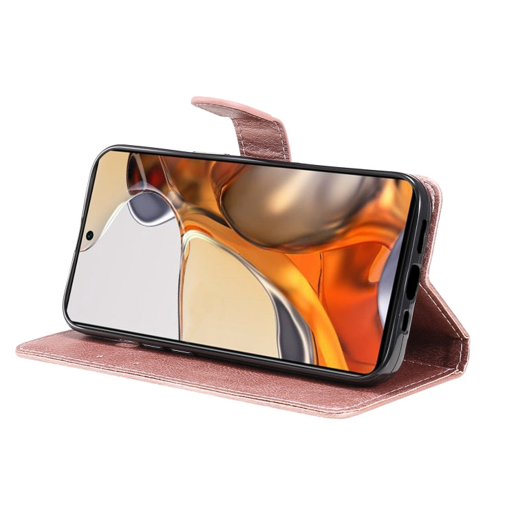 For Xiaomi Mi 11T / 11T Pro Pure Color Horizontal Flip Leather Case with Holder & Card Slots & Wallet & Lanyard