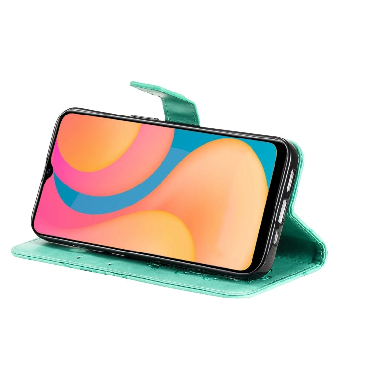 For vivo Y20 / Y20a / Y20s Pressed Printing Butterfly Pattern Horizontal Flip PU Leather Case with Holder & Card Slots & Wallet & Lanyard