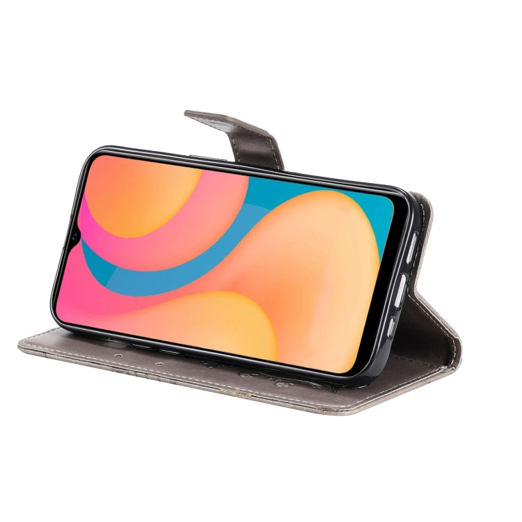 For vivo Y20 / Y20a / Y20s Pressed Printing Butterfly Pattern Horizontal Flip PU Leather Case with Holder & Card Slots & Wallet & Lanyard