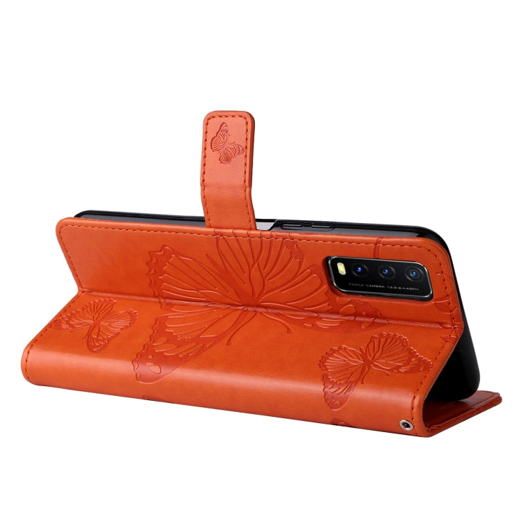For vivo Y20 / Y20a / Y20s Pressed Printing Butterfly Pattern Horizontal Flip PU Leather Case with Holder & Card Slots & Wallet & Lanyard