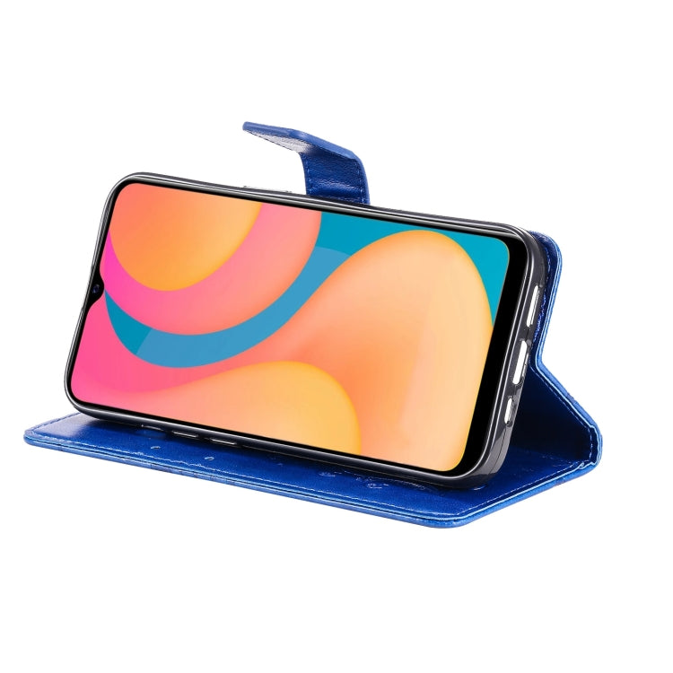 For vivo Y20 / Y20a / Y20s Pressed Printing Butterfly Pattern Horizontal Flip PU Leather Case with Holder & Card Slots & Wallet & Lanyard