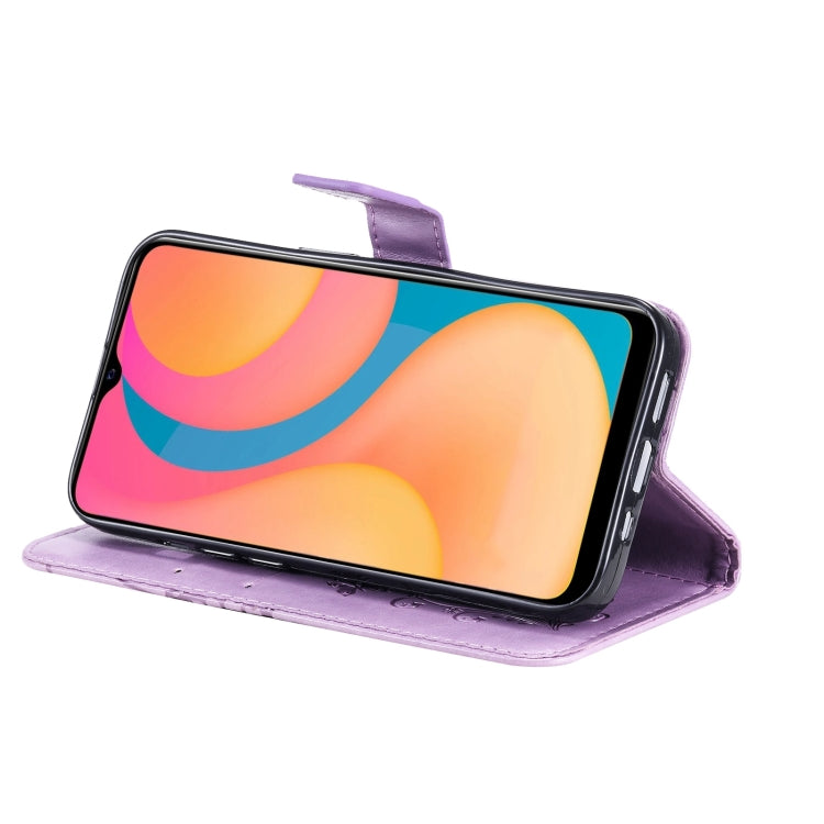 For vivo Y20 / Y20a / Y20s Pressed Printing Butterfly Pattern Horizontal Flip PU Leather Case with Holder & Card Slots & Wallet & Lanyard