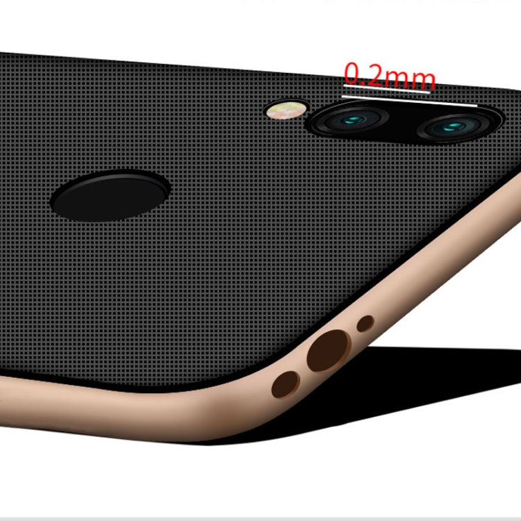 For Xiaomi Redmi Note 7 Plaid Texture Non-slip TPU + PC Case with Holder