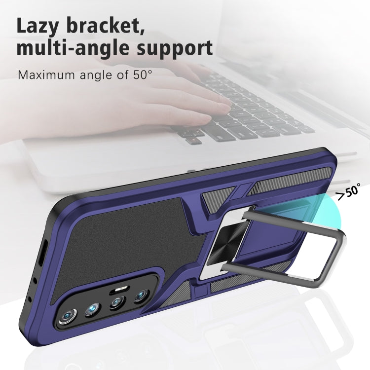 For Xiaomi Mi 10S Armor 2 in 1 PC + TPU Magnetic Shockproof Case with Foldable Holder