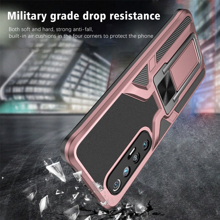 For Xiaomi Mi 10S Armor 2 in 1 PC + TPU Magnetic Shockproof Case with Foldable Holder