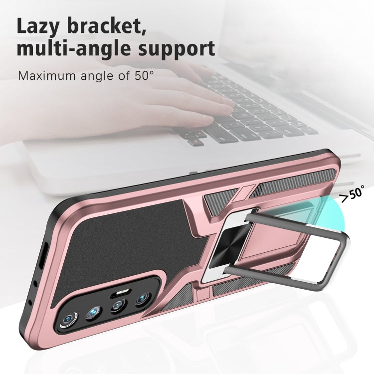 For Xiaomi Mi 10S Armor 2 in 1 PC + TPU Magnetic Shockproof Case with Foldable Holder
