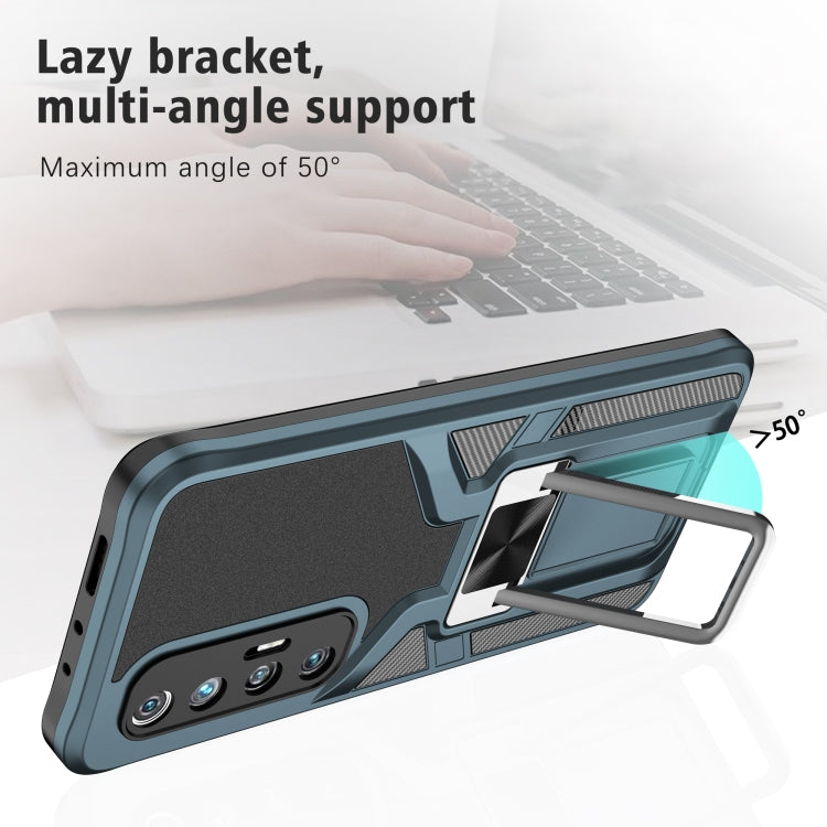 For Xiaomi Mi 10S Armor 2 in 1 PC + TPU Magnetic Shockproof Case with Foldable Holder