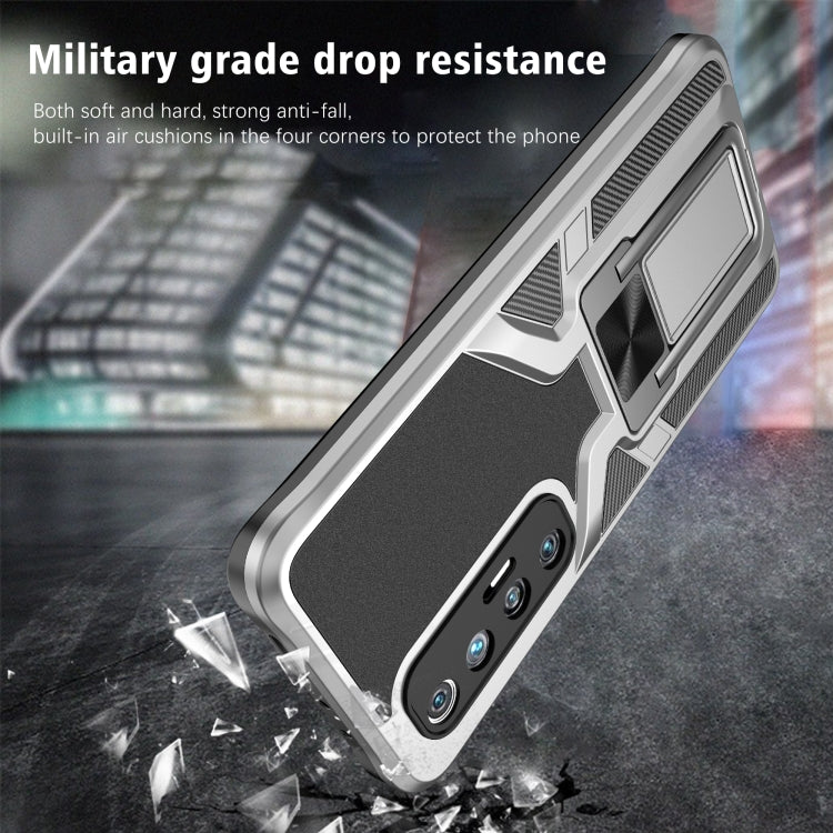 For Xiaomi Mi 10S Armor 2 in 1 PC + TPU Magnetic Shockproof Case with Foldable Holder