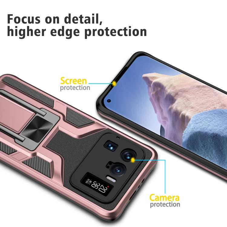 For Xiaomi Mi 11 Ultra Armor 2 in 1 PC + TPU Magnetic Shockproof Case with Foldable Holder