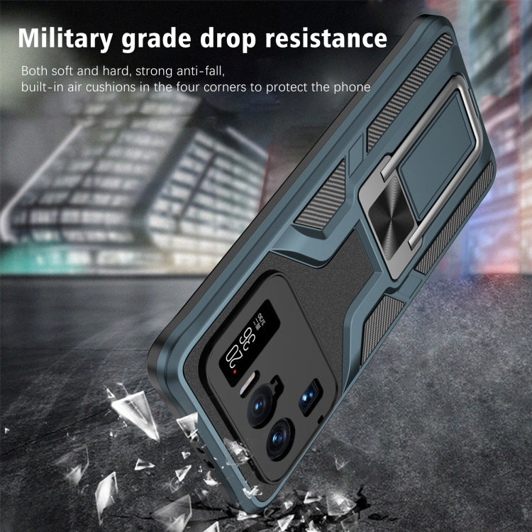 For Xiaomi Mi 11 Ultra Armor 2 in 1 PC + TPU Magnetic Shockproof Case with Foldable Holder