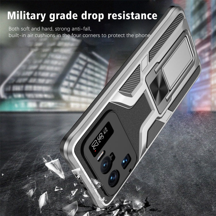 For Xiaomi Mi 11 Ultra Armor 2 in 1 PC + TPU Magnetic Shockproof Case with Foldable Holder