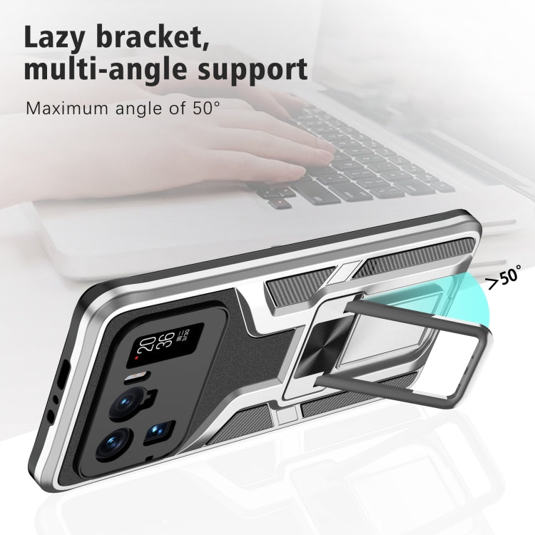 For Xiaomi Mi 11 Ultra Armor 2 in 1 PC + TPU Magnetic Shockproof Case with Foldable Holder