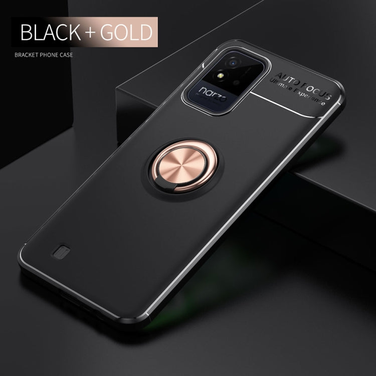 For OPPO Realme Narzo 50i Metal Ring Holder 360 Degree Rotating TPU Phone Case