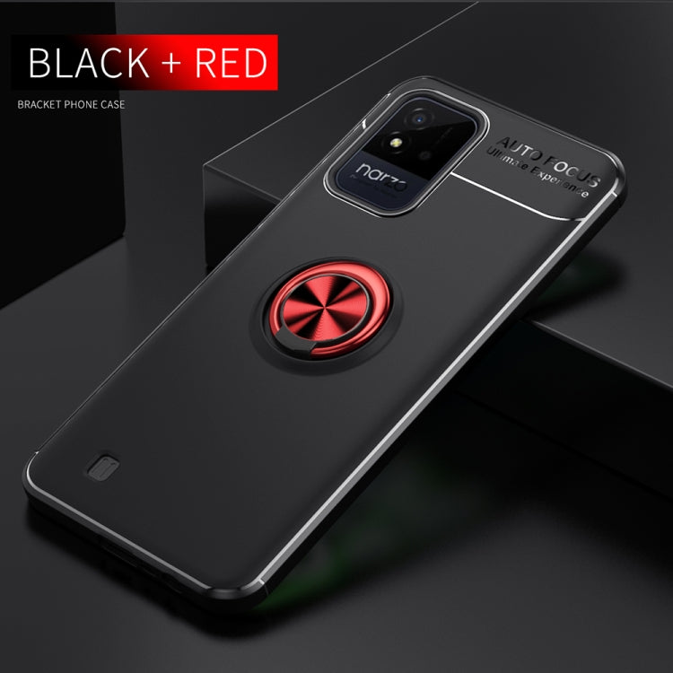 For OPPO Realme Narzo 50i Metal Ring Holder 360 Degree Rotating TPU Phone Case