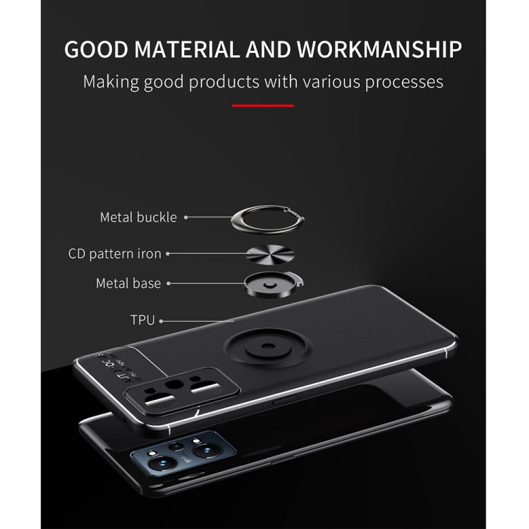For OPPO Realme GT Neo2 Metal Ring Holder 360 Degree Rotating TPU Phone Case