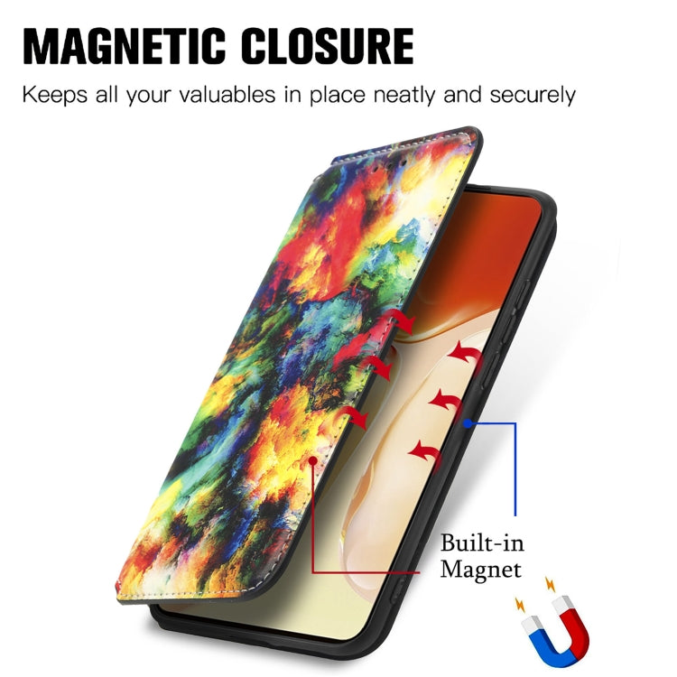For vivo X70 Pro Colorful Magnetic Horizontal Flip Leather Phone Case with Holder & Card Slot & Wallet