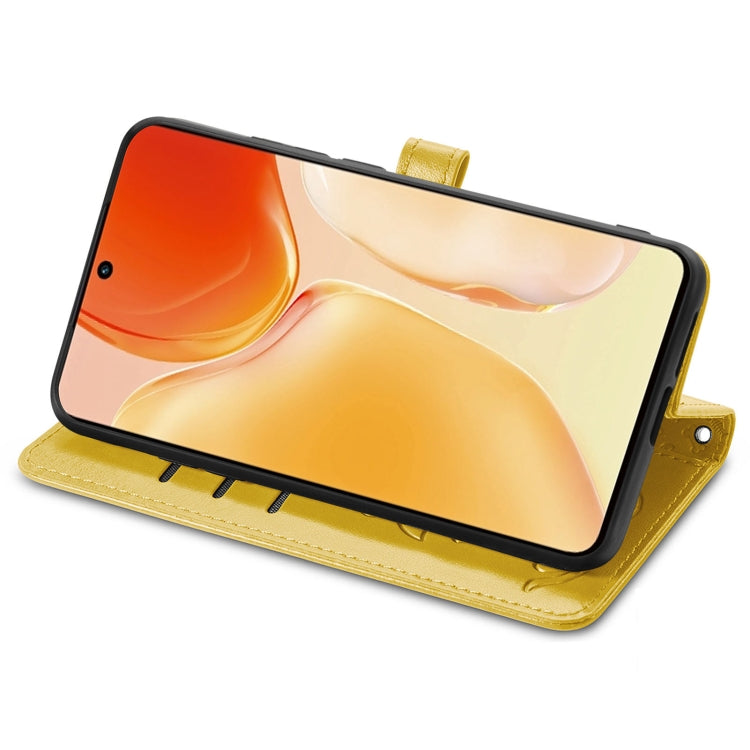 For vivo X70 Pro Lovely Cat and Dog Embossing Pattern Horizontal Flip Leather Phone Case with Holder & Card Slots & Wallet & Cartoon Clasp & Lanyard