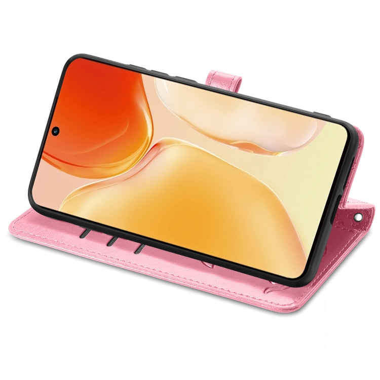 For vivo X70 Pro Lovely Cat and Dog Embossing Pattern Horizontal Flip Leather Phone Case with Holder & Card Slots & Wallet & Cartoon Clasp & Lanyard