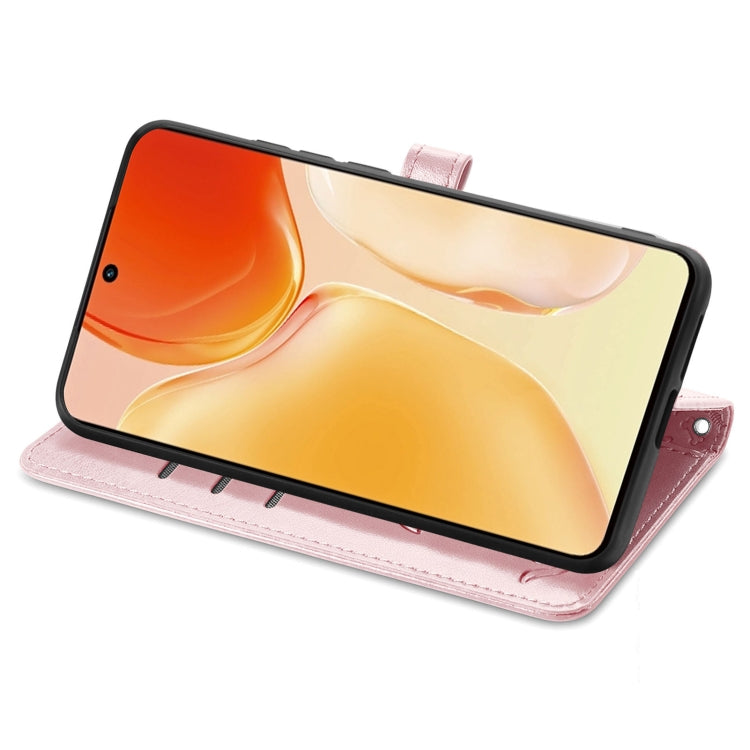 For vivo X70 Pro Lovely Cat and Dog Embossing Pattern Horizontal Flip Leather Phone Case with Holder & Card Slots & Wallet & Cartoon Clasp & Lanyard