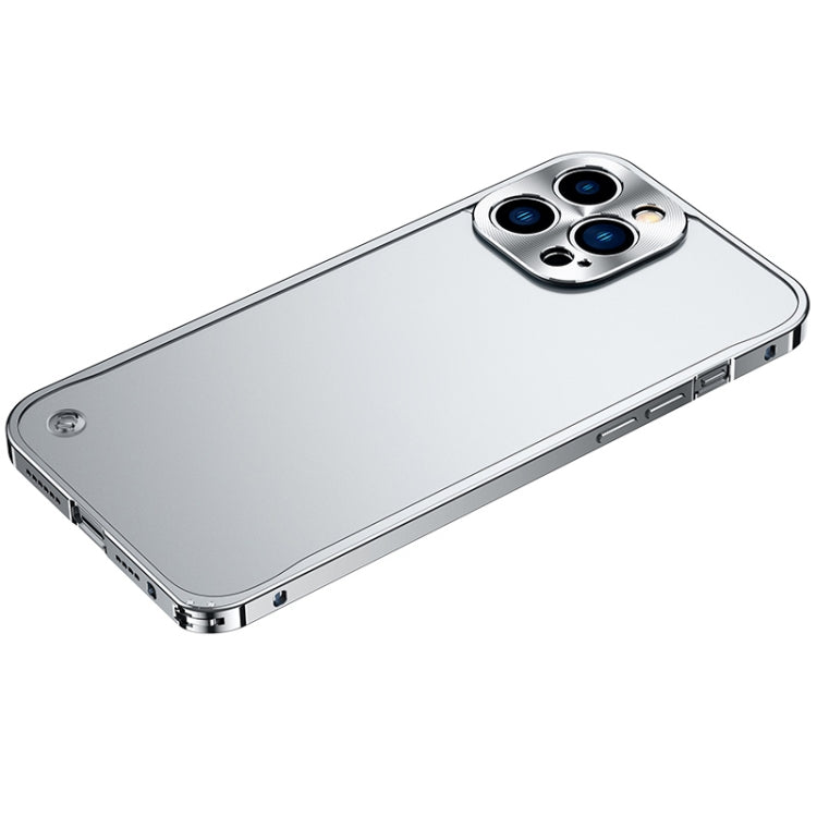 For iPhone 13 Pro Metal Frame Frosted PC Shockproof Phone Case