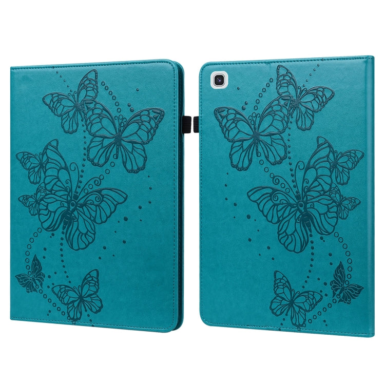 For Samsung Galaxy Tab A7 10.4 (2020) T500/T505 Embossed Butterfly Pattern Horizontal Flip Leather Tablet Case