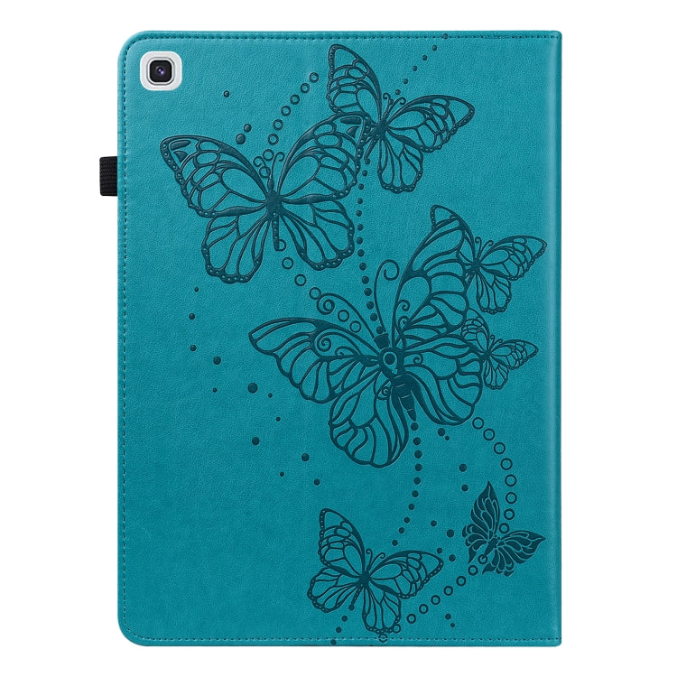 For Samsung Galaxy Tab A7 10.4 (2020) T500/T505 Embossed Butterfly Pattern Horizontal Flip Leather Tablet Case