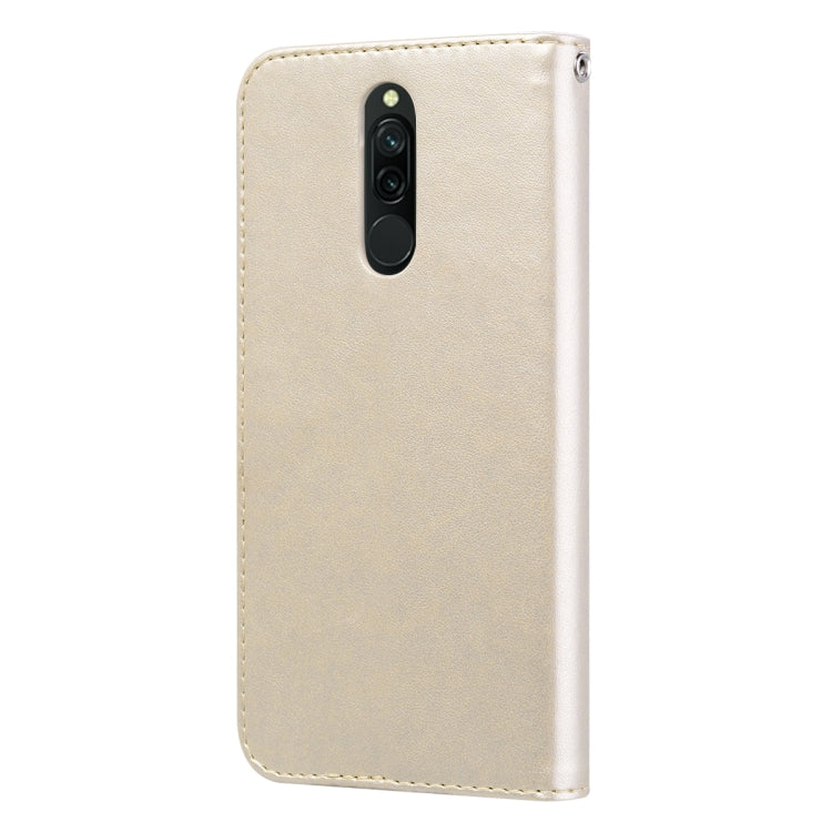 For Xiaomi Redmi 8 Rose Embossed Horizontal Flip PU Leather Case, with Holder & Card Slots & Wallet