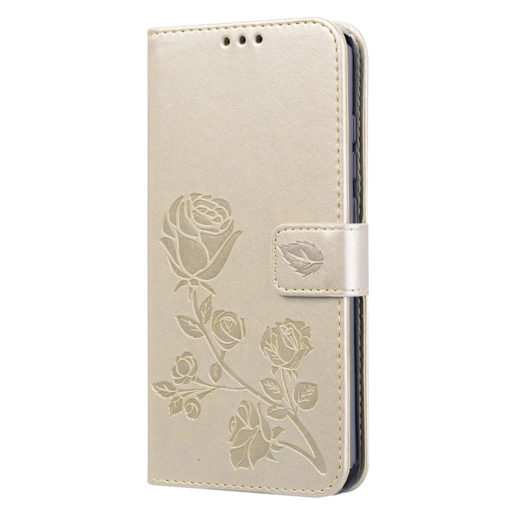 For Xiaomi Redmi 8 Rose Embossed Horizontal Flip PU Leather Case, with Holder & Card Slots & Wallet