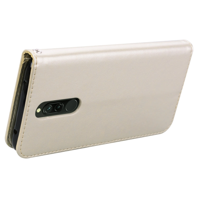 For Xiaomi Redmi 8 Rose Embossed Horizontal Flip PU Leather Case, with Holder & Card Slots & Wallet