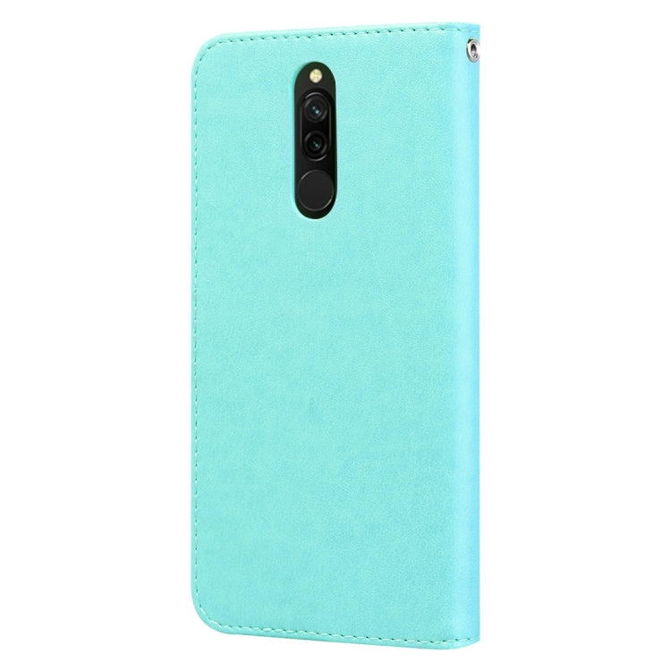 For Xiaomi Redmi 8 Rose Embossed Horizontal Flip PU Leather Case, with Holder & Card Slots & Wallet