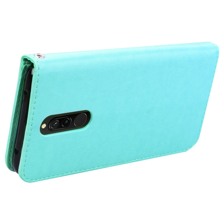 For Xiaomi Redmi 8 Rose Embossed Horizontal Flip PU Leather Case, with Holder & Card Slots & Wallet