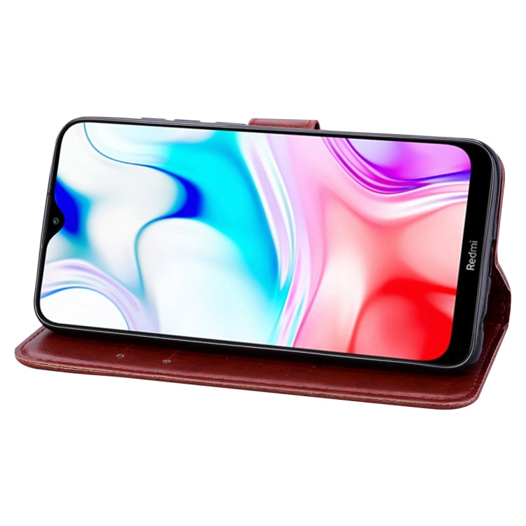 For Xiaomi Redmi 8 Rose Embossed Horizontal Flip PU Leather Case, with Holder & Card Slots & Wallet