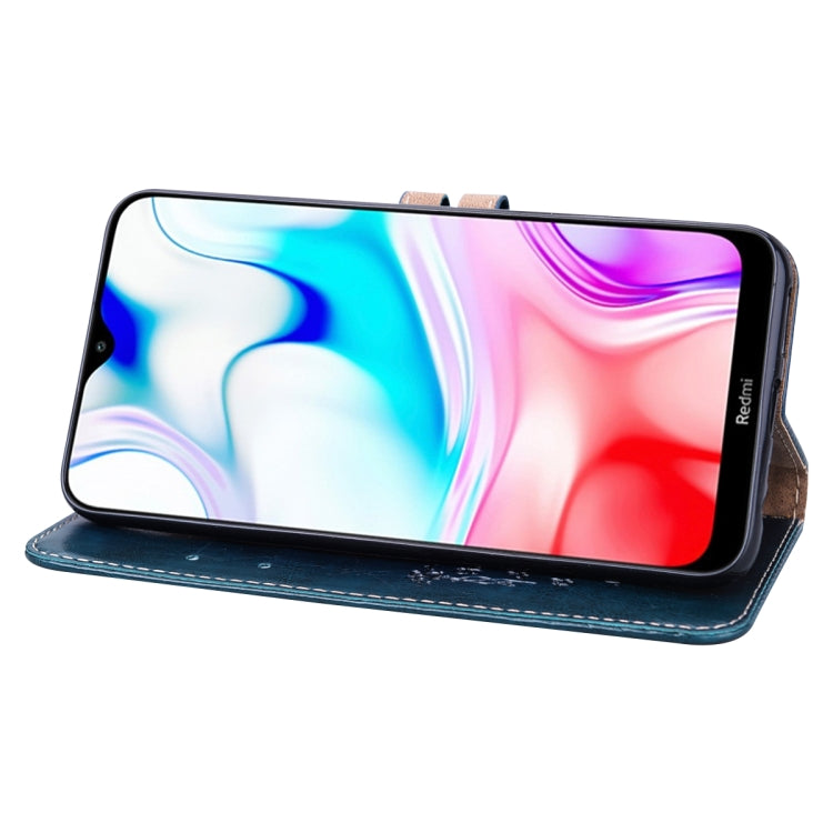 For Xiaomi Redmi 8 Business Style Oil Wax Texture Horizontal Flip Leather Case, with Holder & Card Slots & Wallet