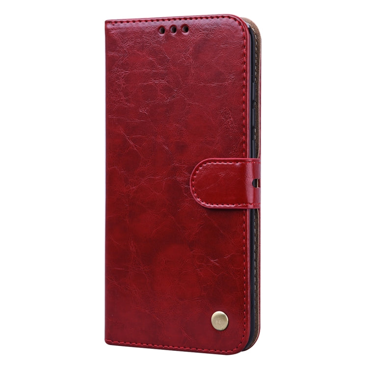 For Xiaomi Redmi 8 Business Style Oil Wax Texture Horizontal Flip Leather Case, with Holder & Card Slots & Wallet