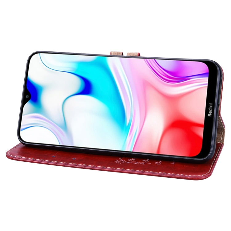 For Xiaomi Redmi 8 Business Style Oil Wax Texture Horizontal Flip Leather Case, with Holder & Card Slots & Wallet
