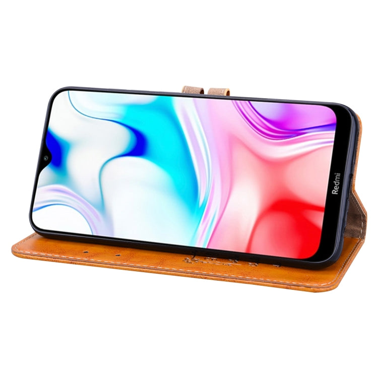 For Xiaomi Redmi 8 Business Style Oil Wax Texture Horizontal Flip Leather Case, with Holder & Card Slots & Wallet