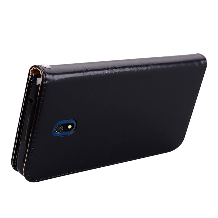 For Xiaomi Redmi 8A Business Style Oil Wax Texture Horizontal Flip Leather Case, with Holder & Card Slots & Wallet