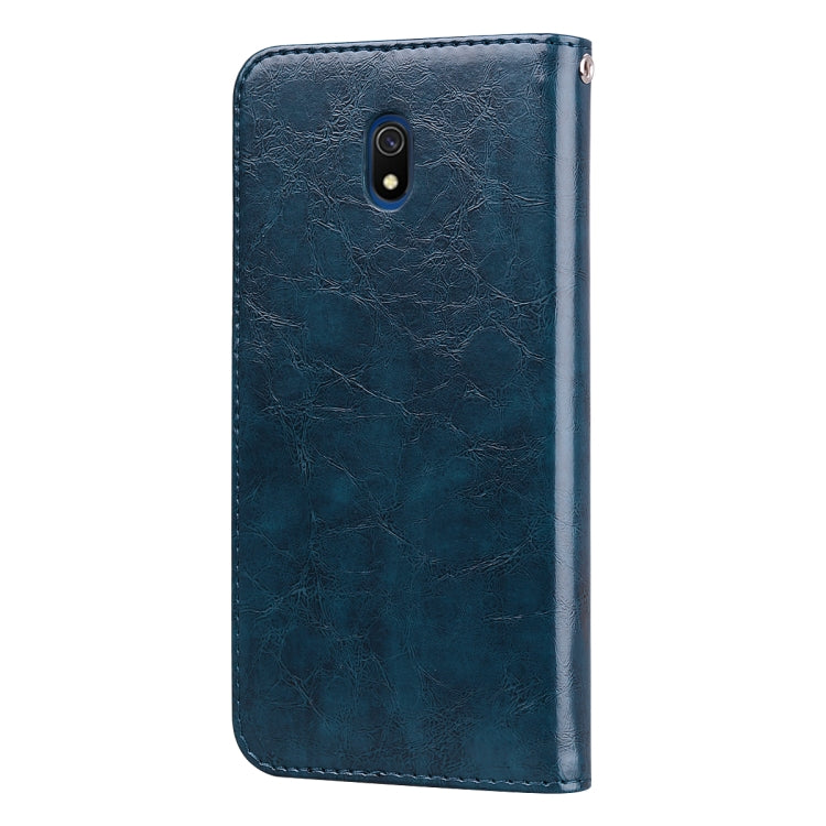 For Xiaomi Redmi 8A Business Style Oil Wax Texture Horizontal Flip Leather Case, with Holder & Card Slots & Wallet