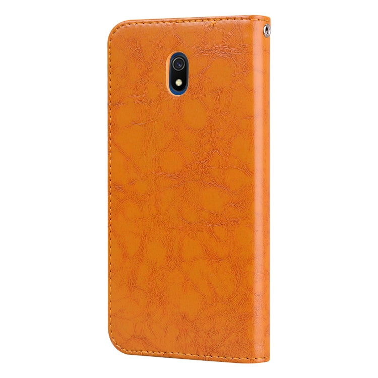 For Xiaomi Redmi 8A Business Style Oil Wax Texture Horizontal Flip Leather Case, with Holder & Card Slots & Wallet